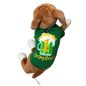 Bond & Co Dog’s St. Patrick's Day Shirt "I've Only Had 1 In Dog Beers!" Size XXS